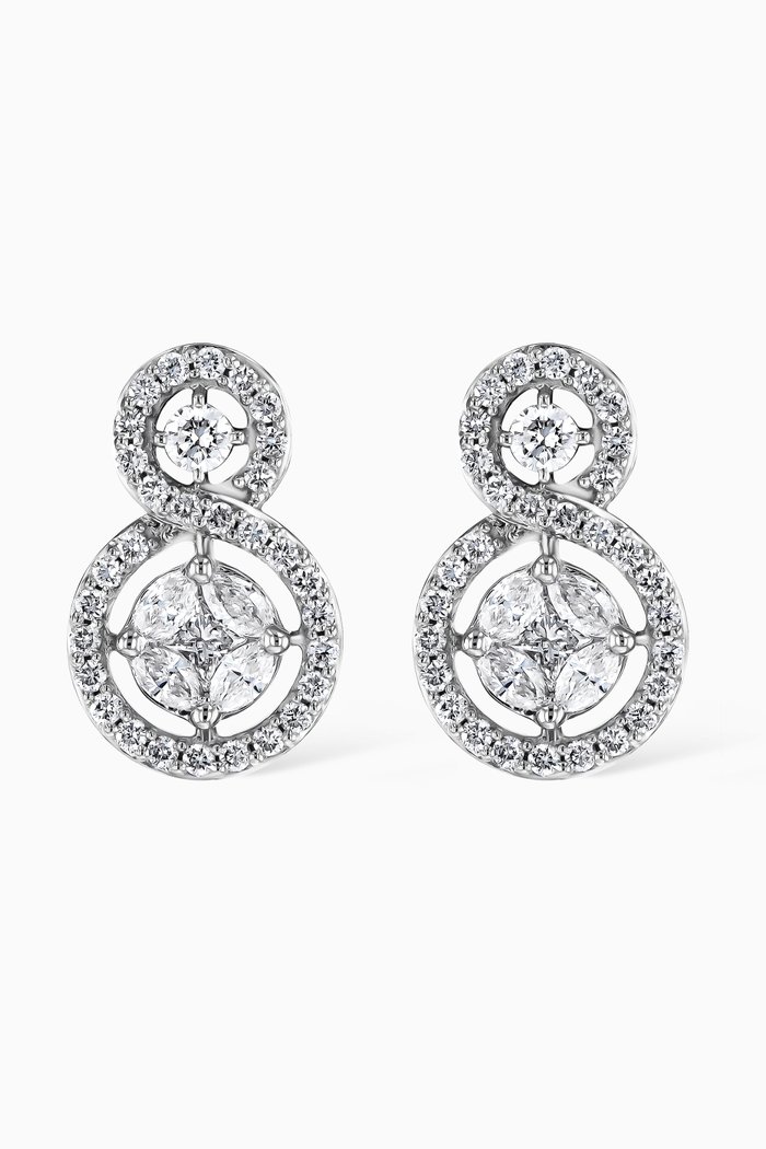

OneSixEight Diamond Earrings in 18kt White Gold
