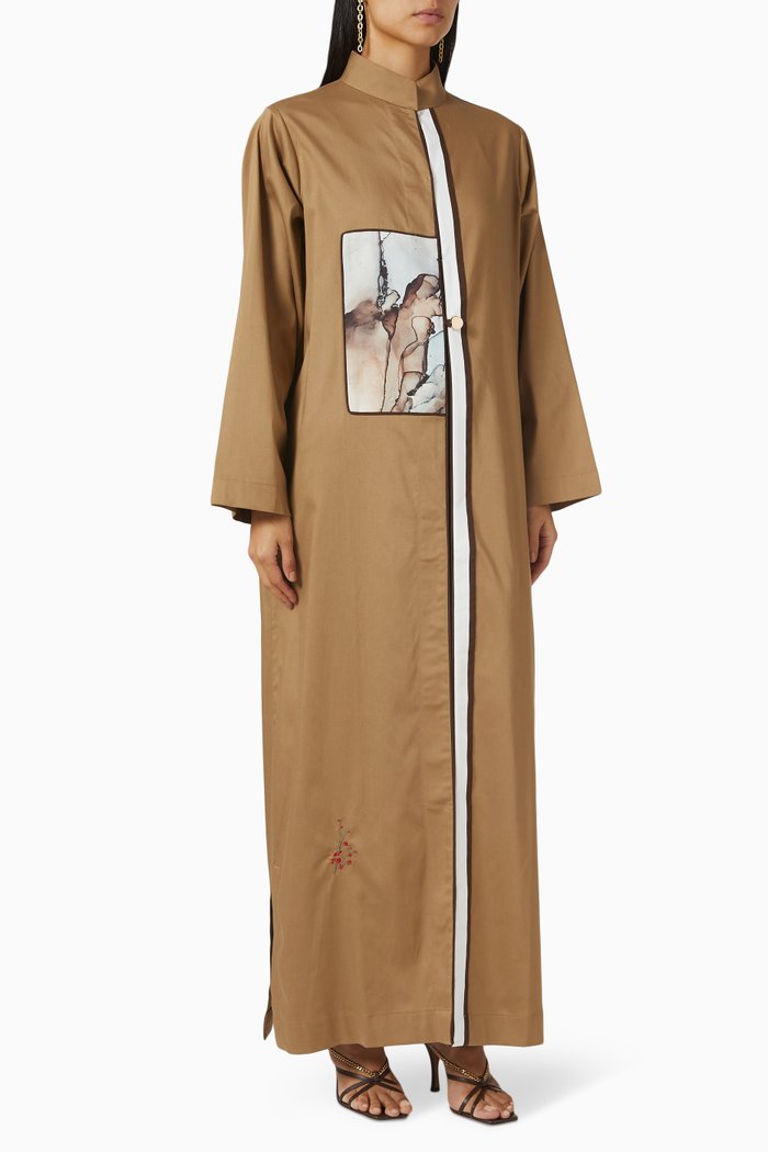 

Art Abaya in Cotton, Brown