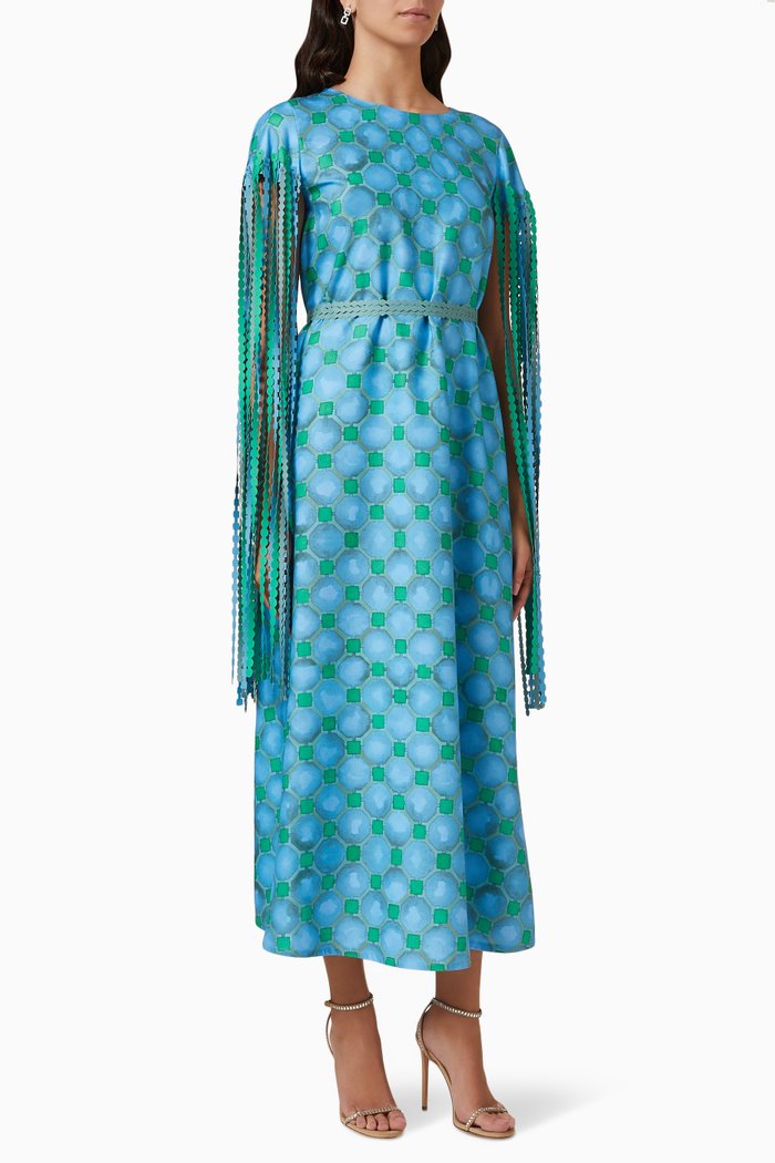 

Printed Kaftan, Blue