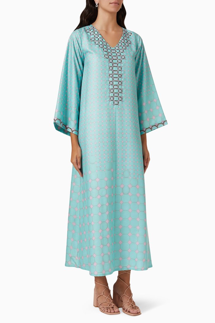 

Long Sleeve Kaftan, Green