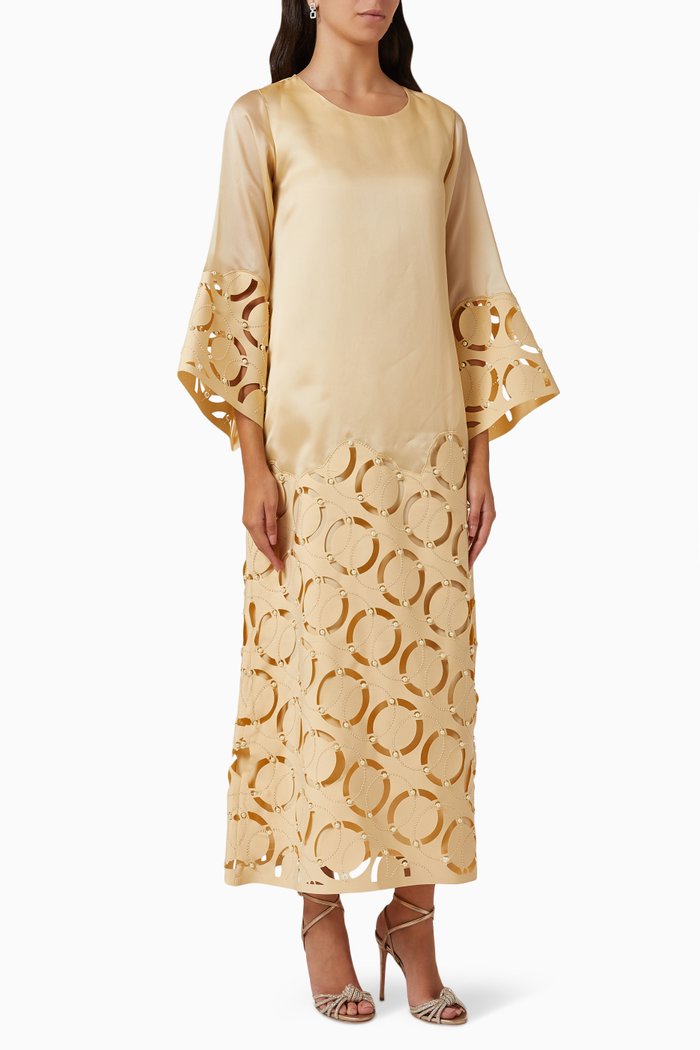 

Cut Out Kaftan, Yellow