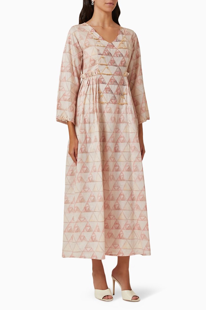 Printed Kaftan, Neutral