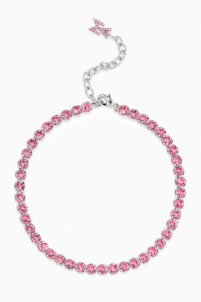 

Crystal Tennis Anklet, Pink