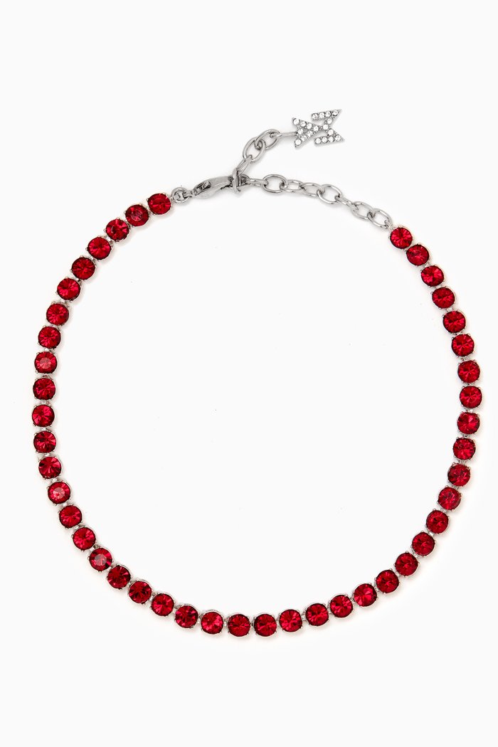 

Crystal Tennis Anklet, Pink