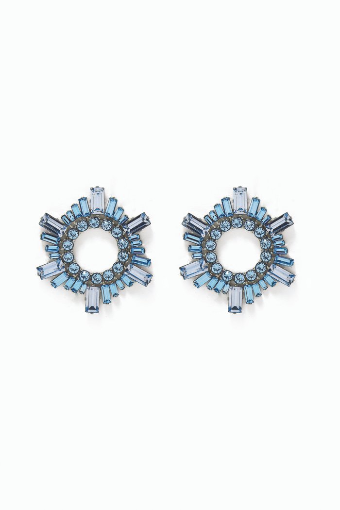 

Mini Begum Crystal Stud Earrings, Blue