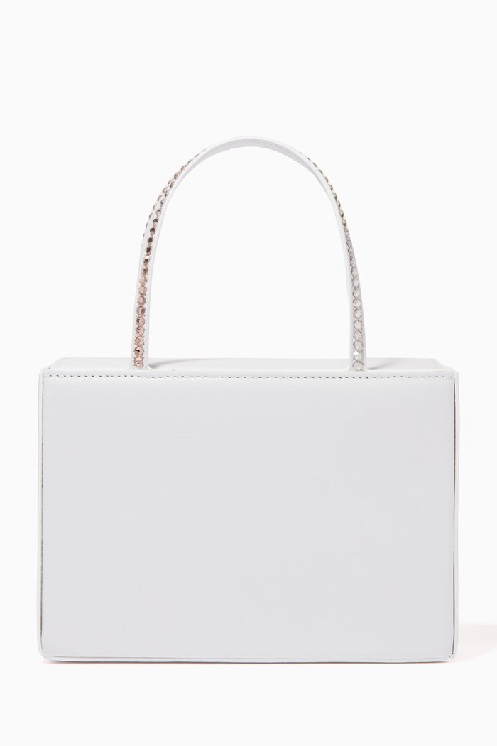 

Small Amini Gilda Tote Bag in Satin, White