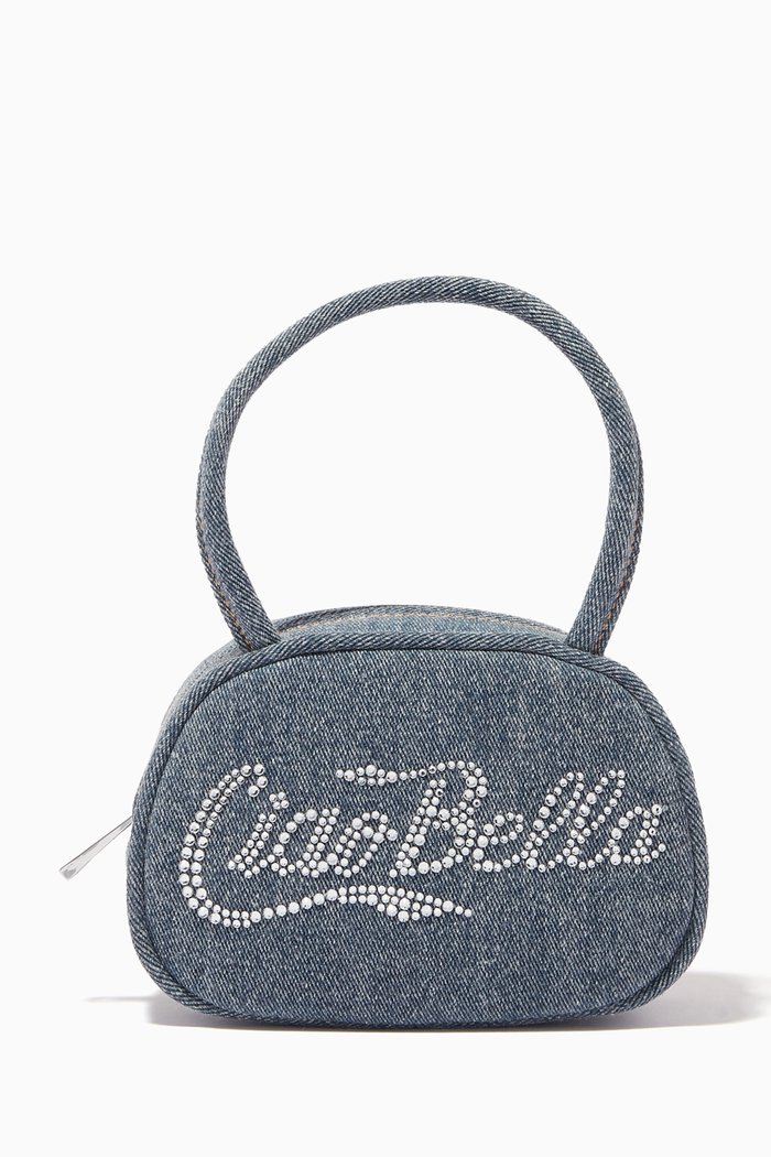 

Super Amini Ciao Bella Top-handle Bag in Denim, Blue
