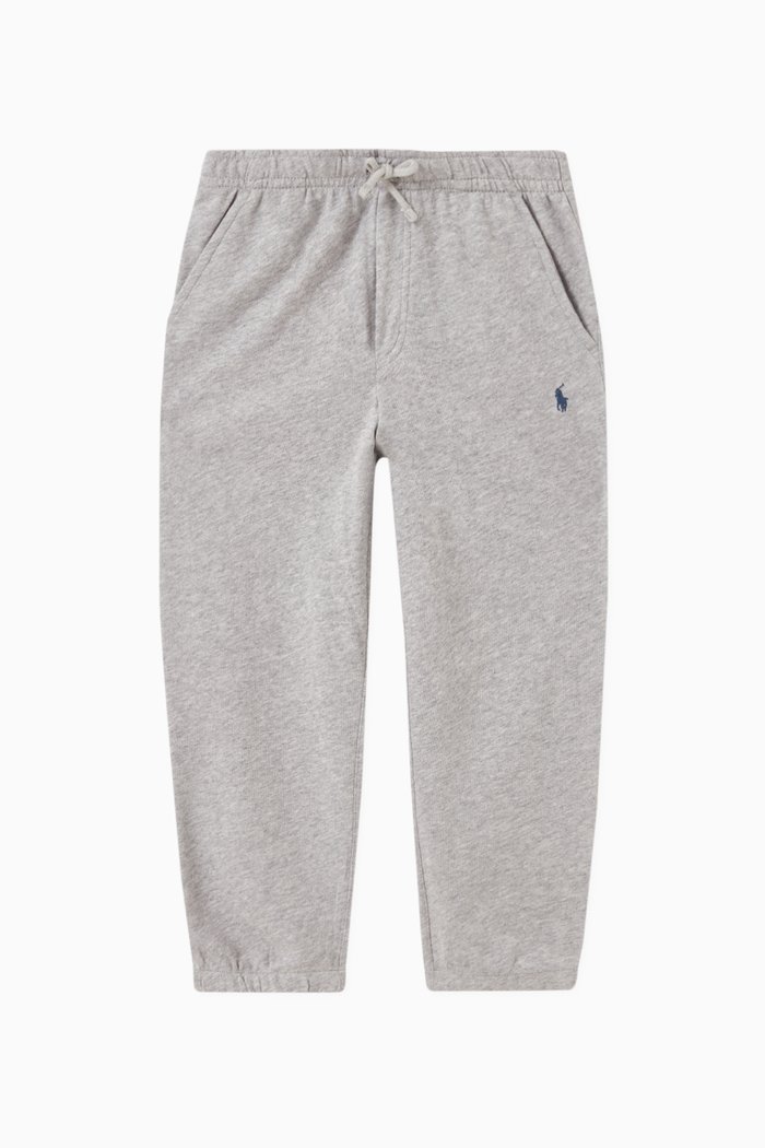 

Mini Polo Logo Sweatpants in Cotton, Grey