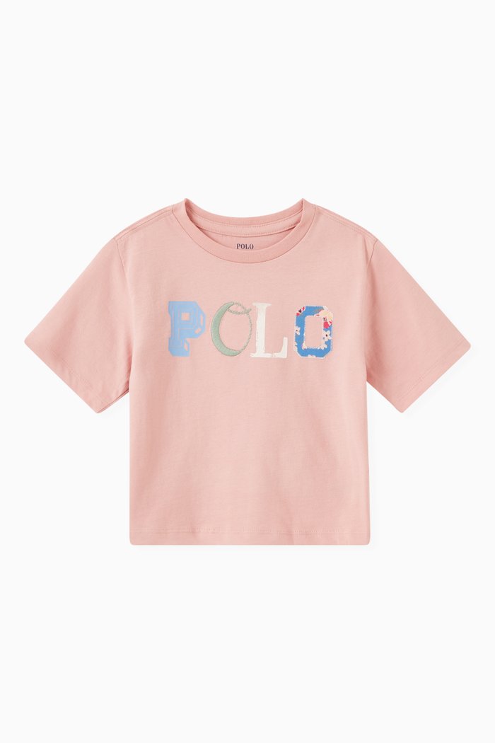 

Logo T-shirt in Cotton, Pink