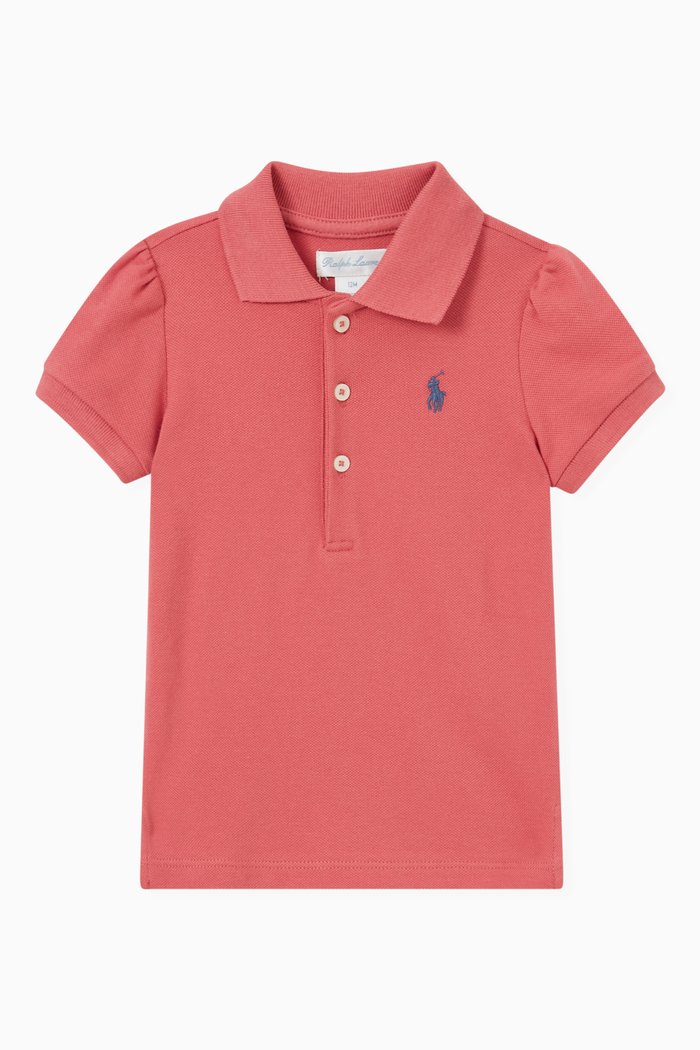 

Logo Polo Shirt in Cotton, Purple