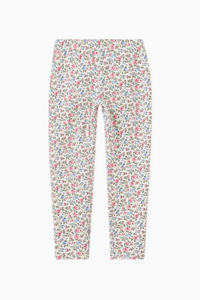 

Floral Print Leggings in Jersey, Multicolour