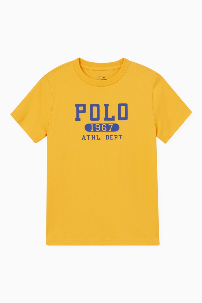 

Logo T-shirt in Cotton, Yellow
