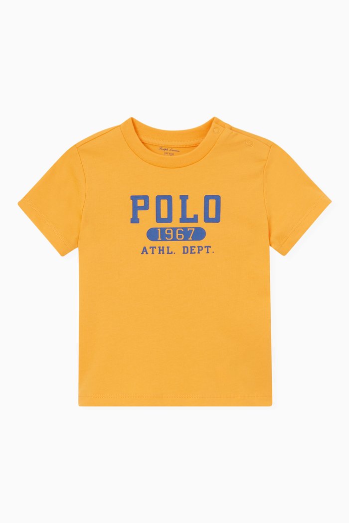 

Logo T-shirt in Cotton, Yellow