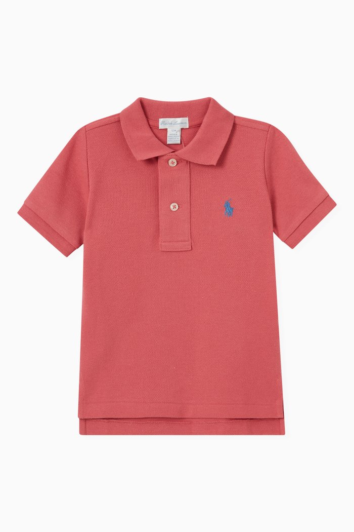 

Logo Polo T-shirt in Cotton, Purple