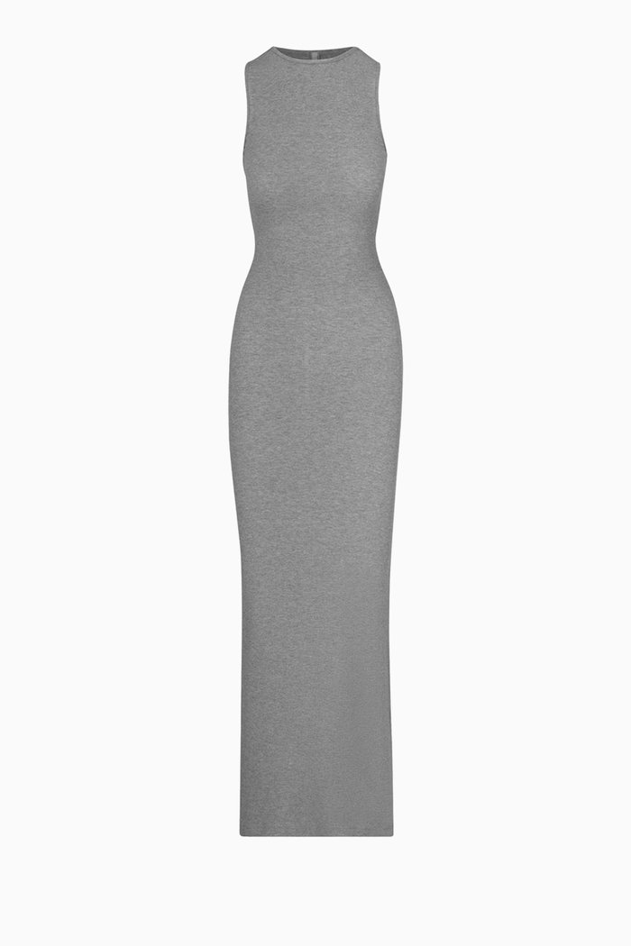 

Soft Lounge Sleeveless Maxi Dress in Stretch-modal, Grey
