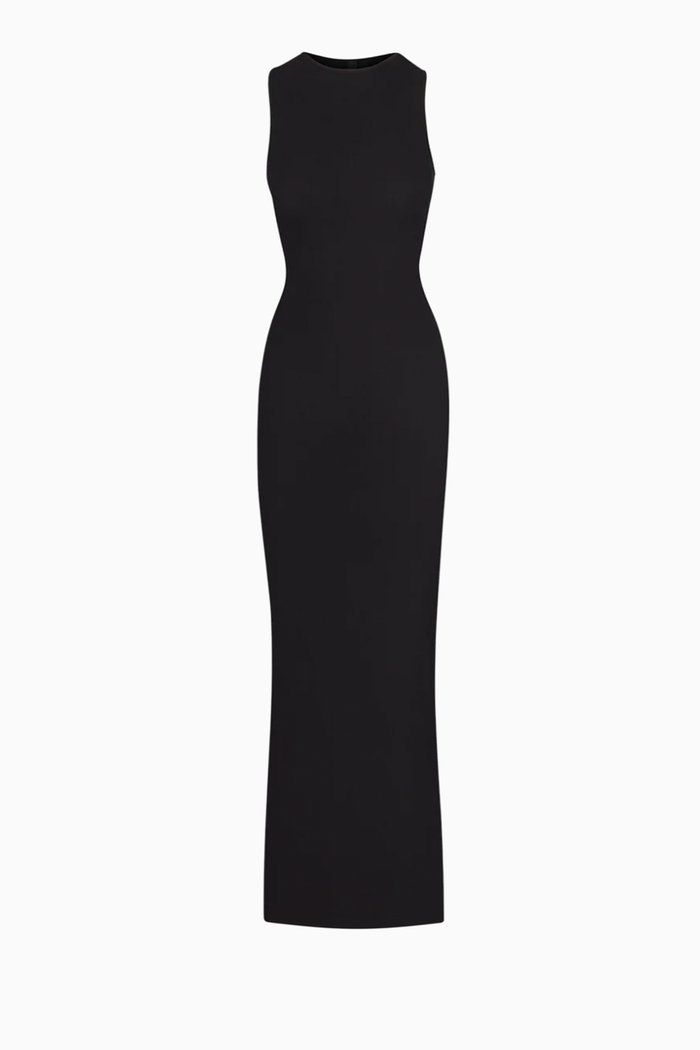 

Soft Lounge Sleeveless Maxi Dress in Stretch-modal, Black