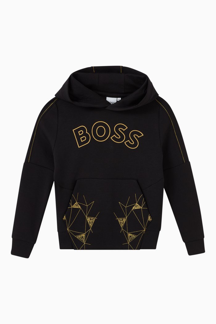 

Logo Hoodie in Cotton, Black