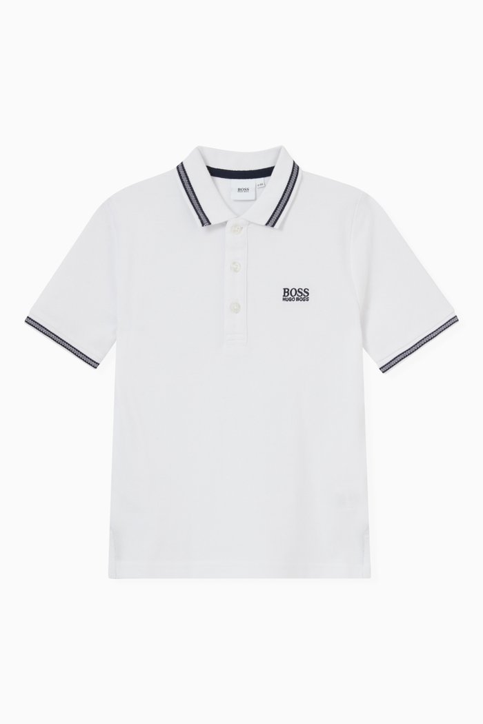 

Polo Shirt in Cotton Piqué, White