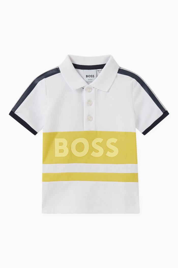 

Logo Polo Shirt in Cotton, White