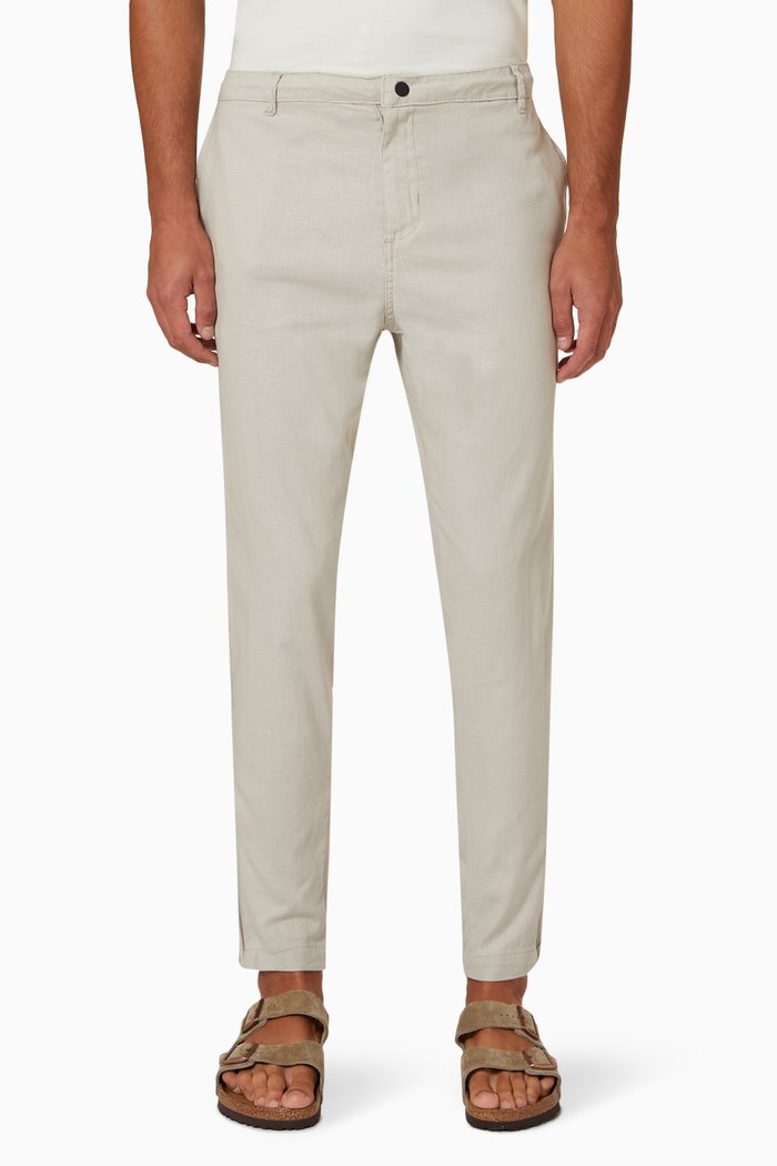 

Traveler Tapered Pants in Stretch-linen, Neutral