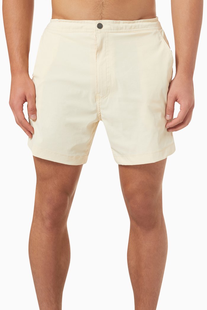 

Elastic Calder 6" Swim Shorts in Stretch-nylon, Yellow