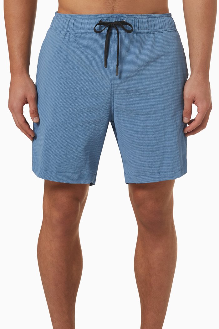 

Charles 7" Swim Shorts in Stretch-nylon, Blue