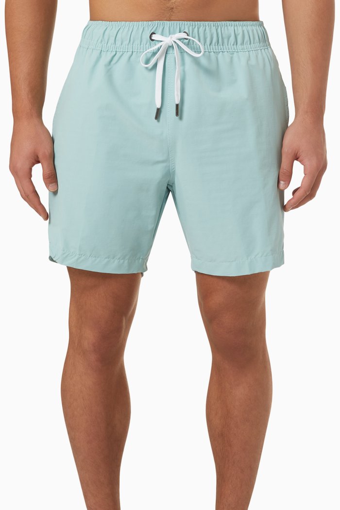 

Charles 7" Swim Shorts in Stretch-nylon, Green
