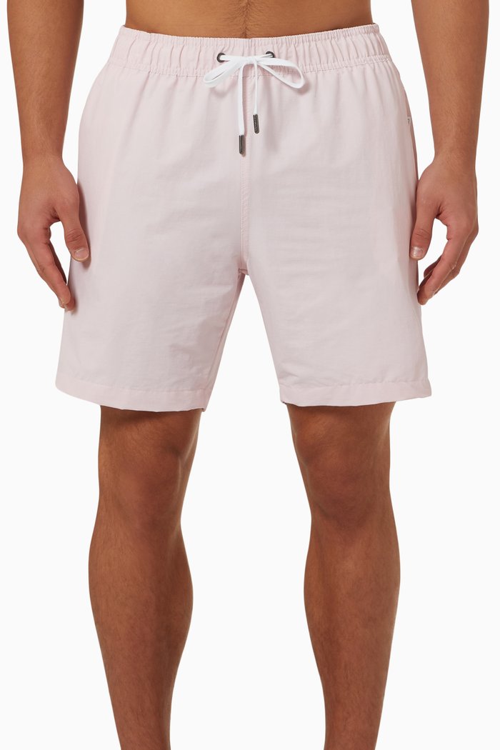 

Charles 7" Swim Shorts in Stretch-nylon, Pink