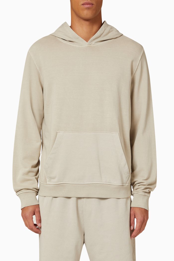 

Garment-dyed Hoodie in French-terry, Neutral