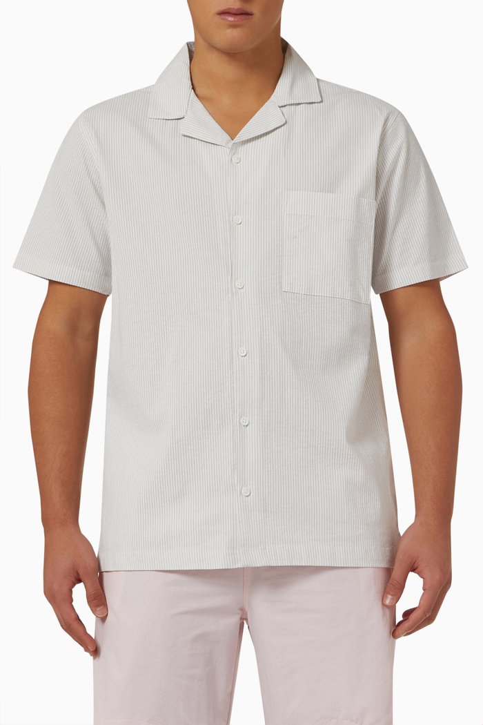 

Pocket Camp Shirt in Seersucker, Neutral