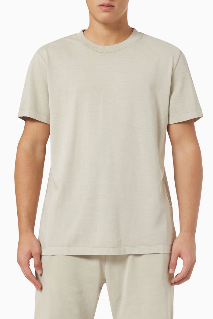 

Garment-dyed Crewneck T-shirt in Cotton-jersey, Neutral