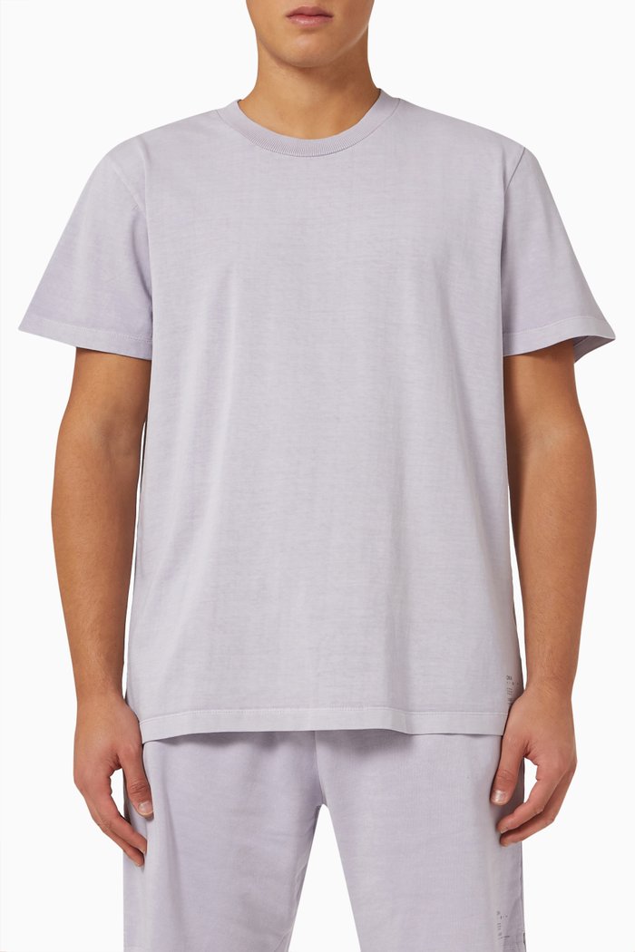 

Garment-dyed Crewneck T-shirt in Cotton-jersey, Purple