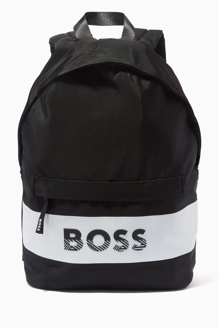 

Logo Backpack in Canvas, Black