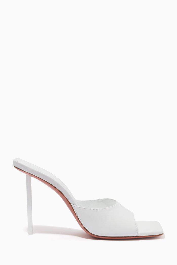 

Laura 95 Mules in Nappa, White