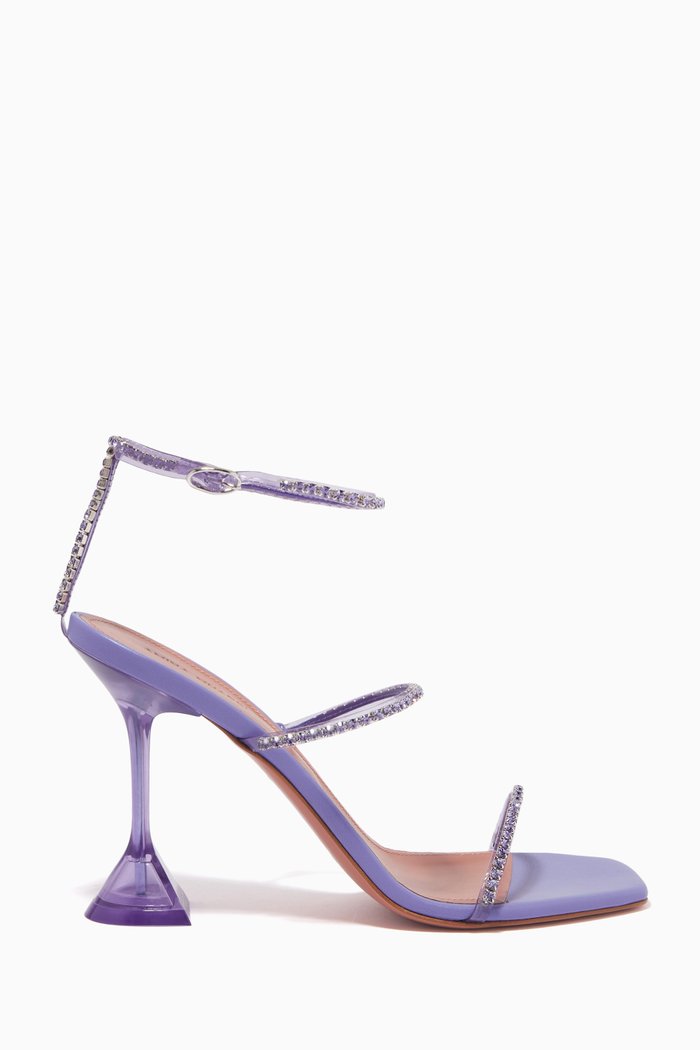 

Gilda Glass Sandals in Crystal PVC, Purple