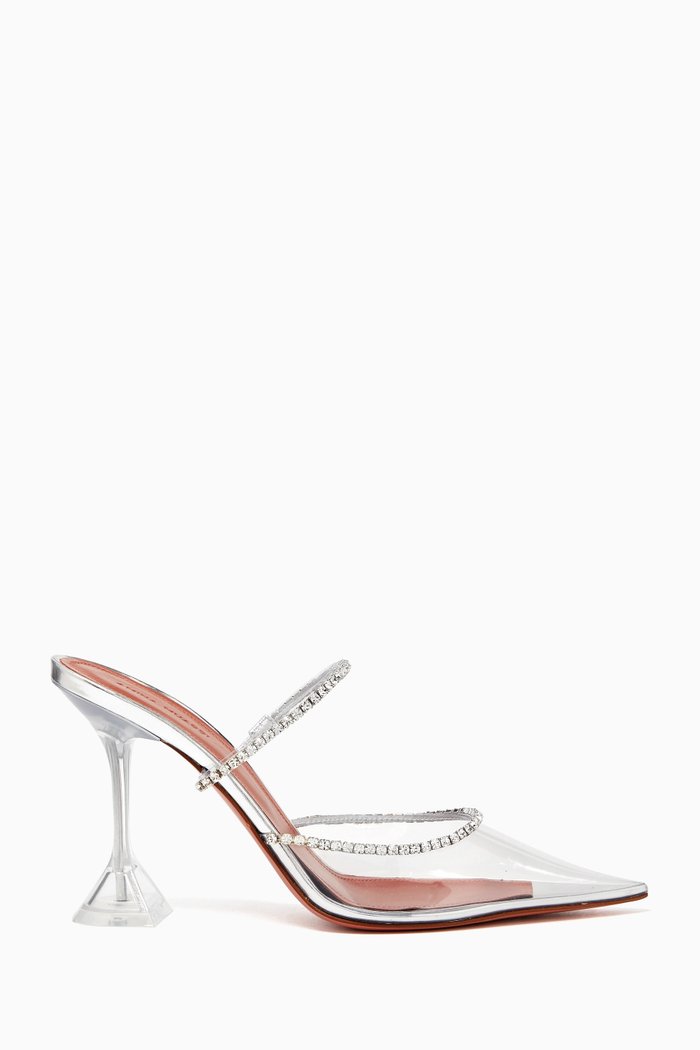

Gilda 95 Crystal Mules in PVC, Colourless