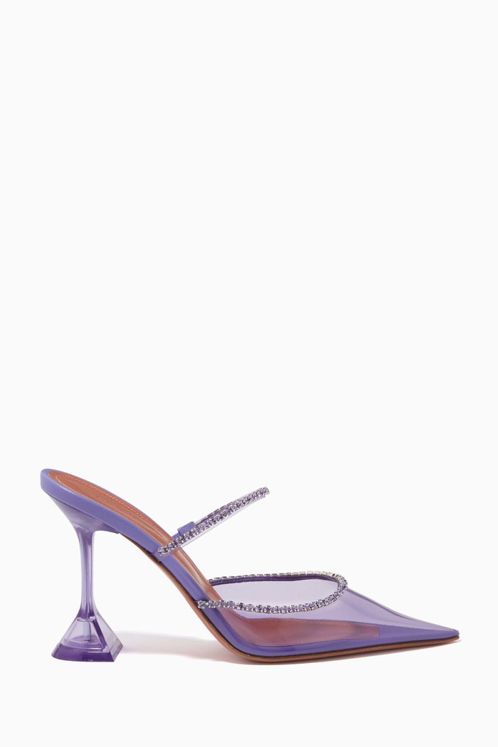 

Gilda 95 Crystal Mules in PVC, Purple