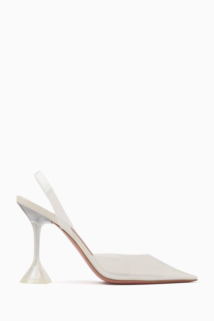 

Holli 95 Glass Slingback Pumps in PVC, Yellow