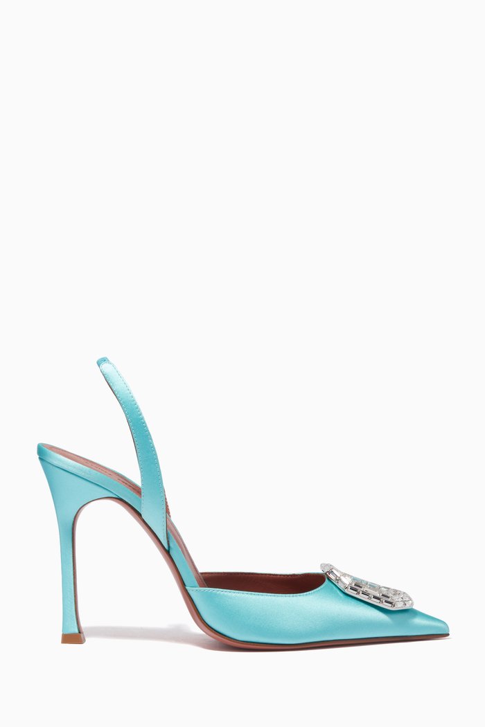 

Camelia 105 Slingback Pumps in Satin, Blue