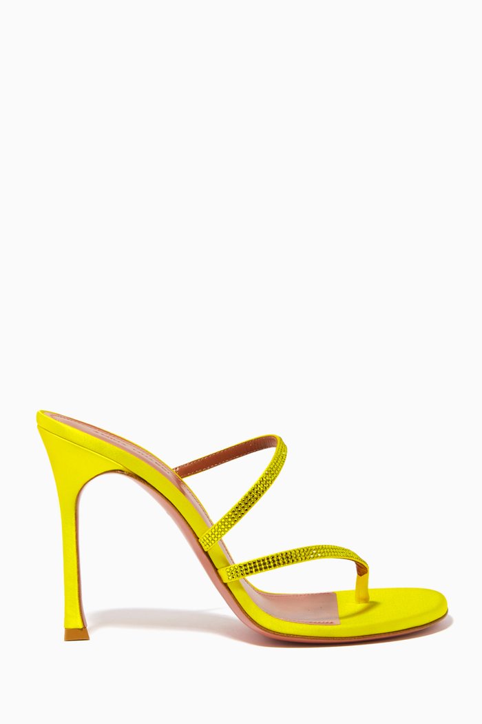 

Ami 105 Crystal Sandals in Metallic-nappa, Yellow