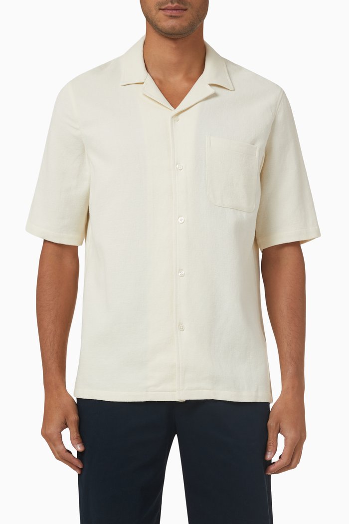 

Oscar AF Shirt in Cotton & Linen, Neutral