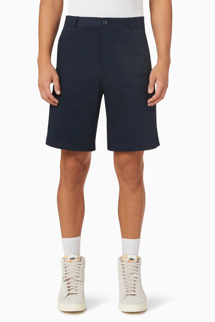 Sextus Shorts in Cotton Blend, Blue