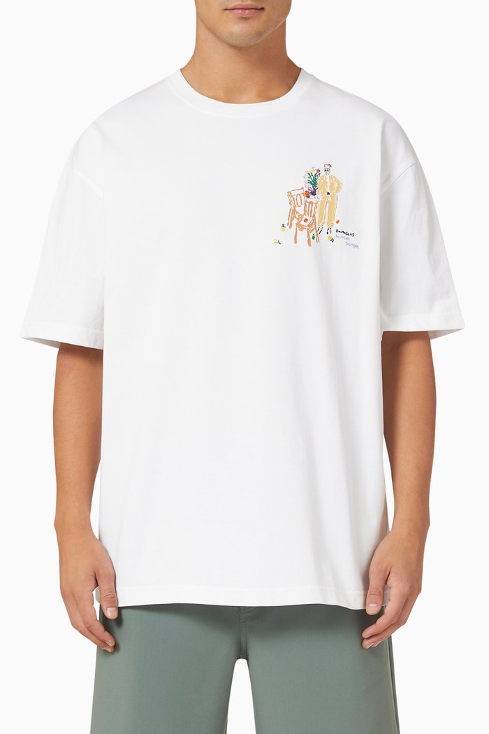 

Souvenir T-shirt in Organic Cotton, White