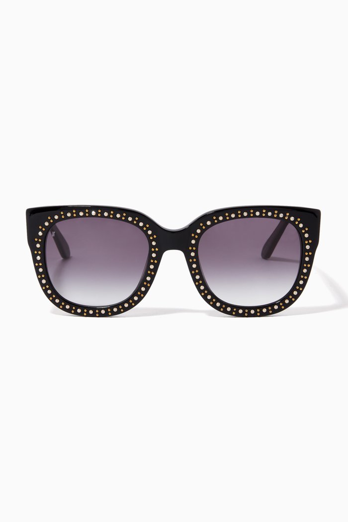 

Shine Sunglasses in Acetate, Black