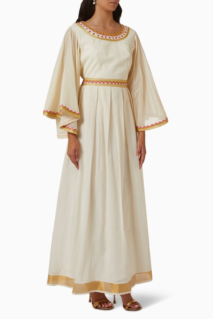 

Jasmin 3 Dress in Cotton, White