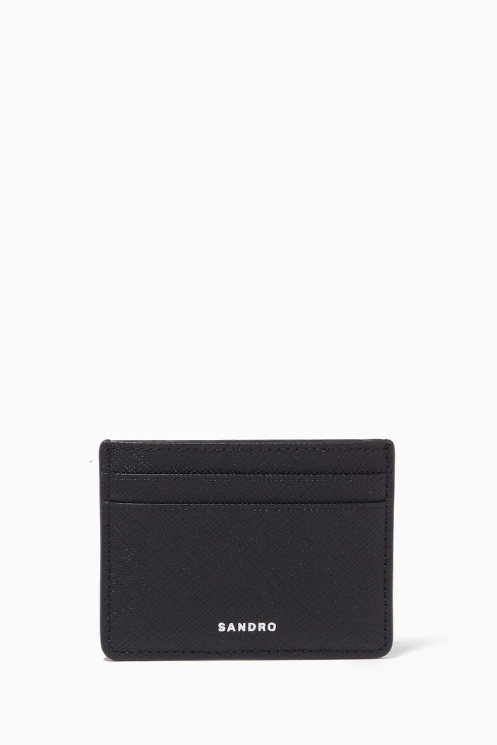 

Card Holder in Saffiano Leather, Black