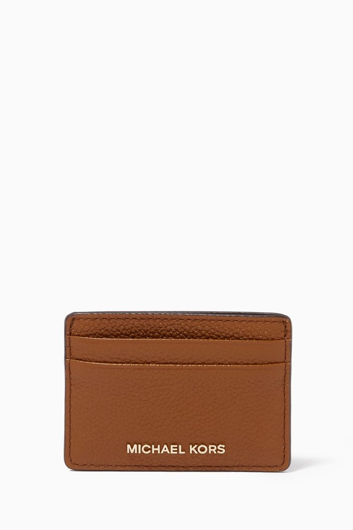 

Card Case in Pebbled Leather, Brown