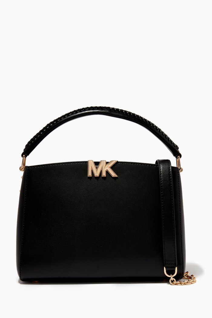 

Medium Karlie Crossbody Bag in Leather, Black