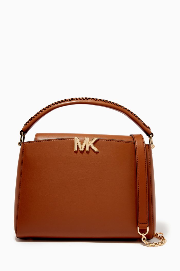 

Medium Karlie Crossbody Bag in Leather, Brown
