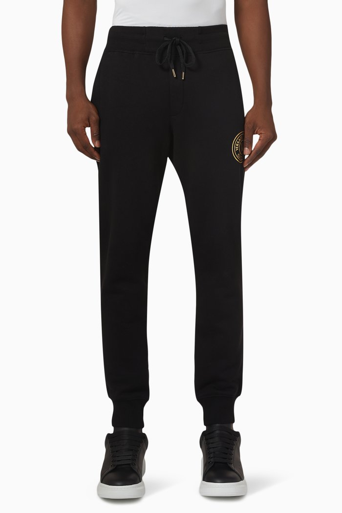 

Logo Sweatpants in Fleece, Black